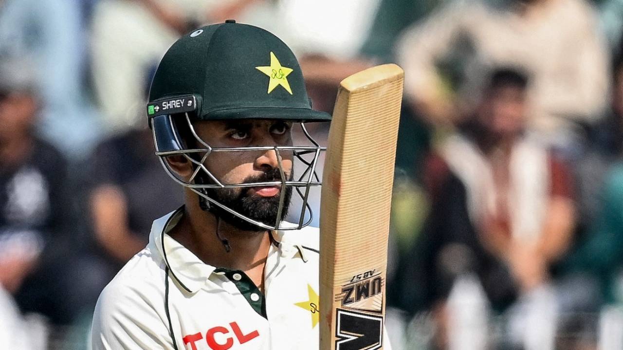Abdullah Shafique brought up a half-century, Pakistan vs South Africa, 2nd Test, Rawalpindi, 1st day, October 20, 2025
