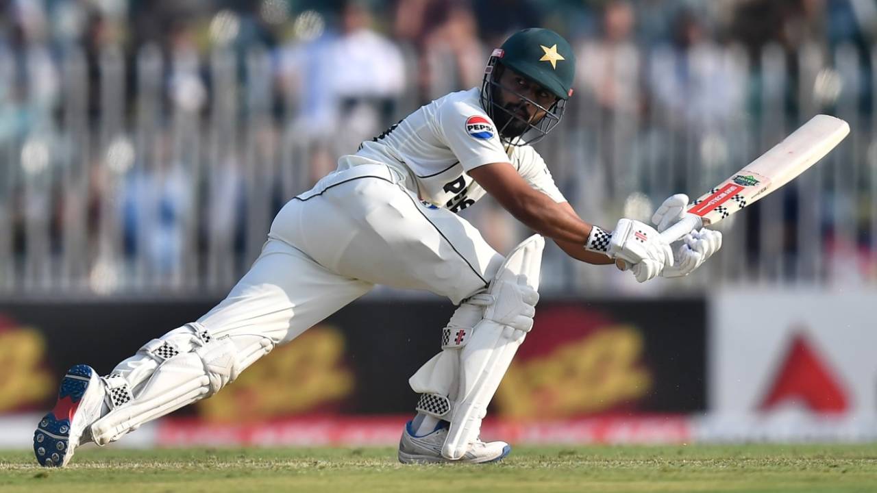 Shan Masood got to his half-century after lunch, Pakistan vs South Africa, 2nd Test, Rawalpindi, 1st day, October 20, 2025