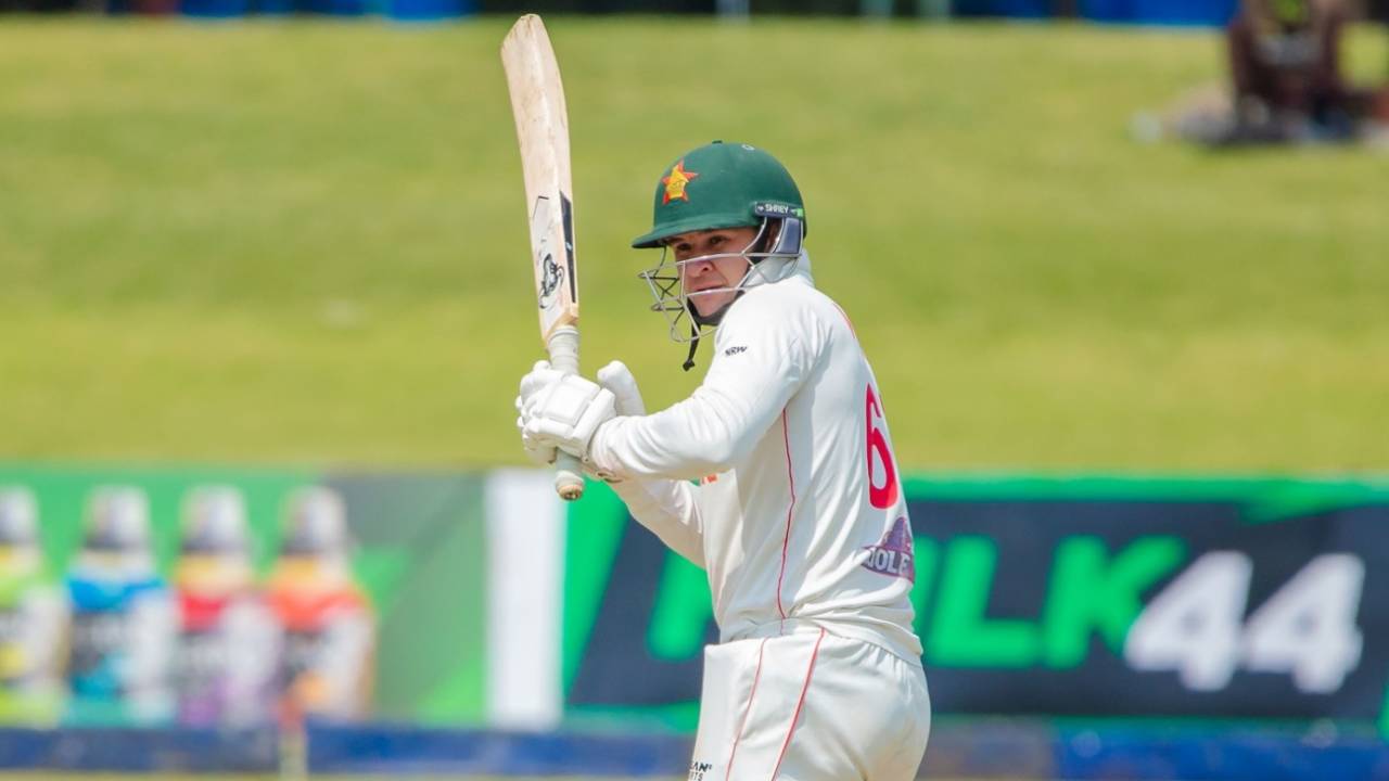 Nick Welch rode his luck to make 49, Zimbabwe vs Afghanistan, only Test, Harare, 1st day, October 20, 2025