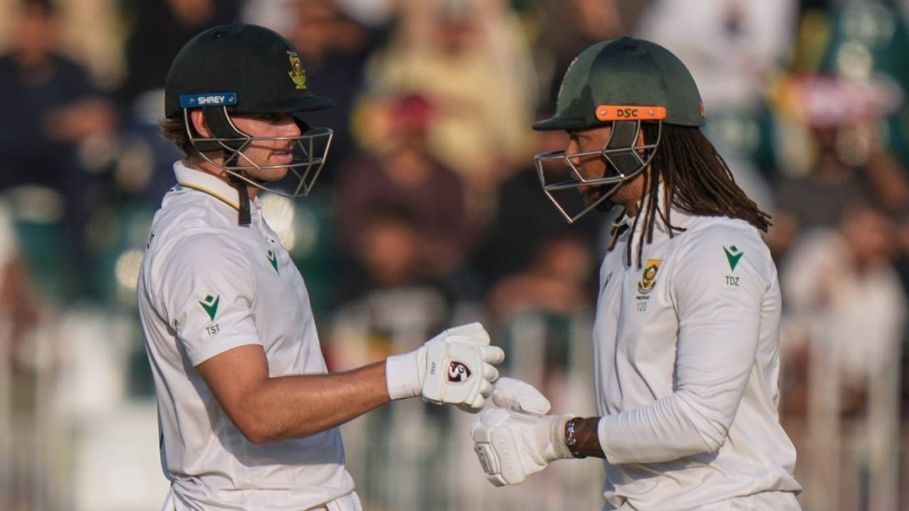Tristan Stubbs and Tony de Zorzi added 113 runs for the third wicket, Pakistan vs South Africa, 2nd Test, Rawalpindi, 2nd day, October 21, 2025