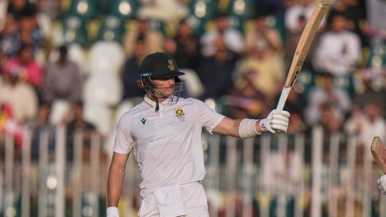 Tristan Stubbs notched up a vital half-century, Pakistan vs South Africa, 2nd Test, Rawalpindi, 2nd day, October 21, 2025