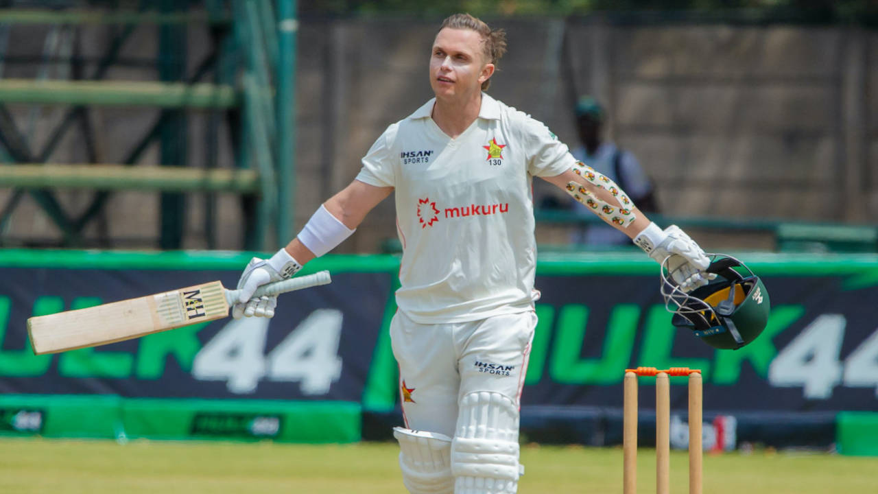 Ben Curran notched up a gritty ton in 217 balls, Zimbabwe vs Afghanistan, Only Test, Harare, 2nd day, October 21, 2025