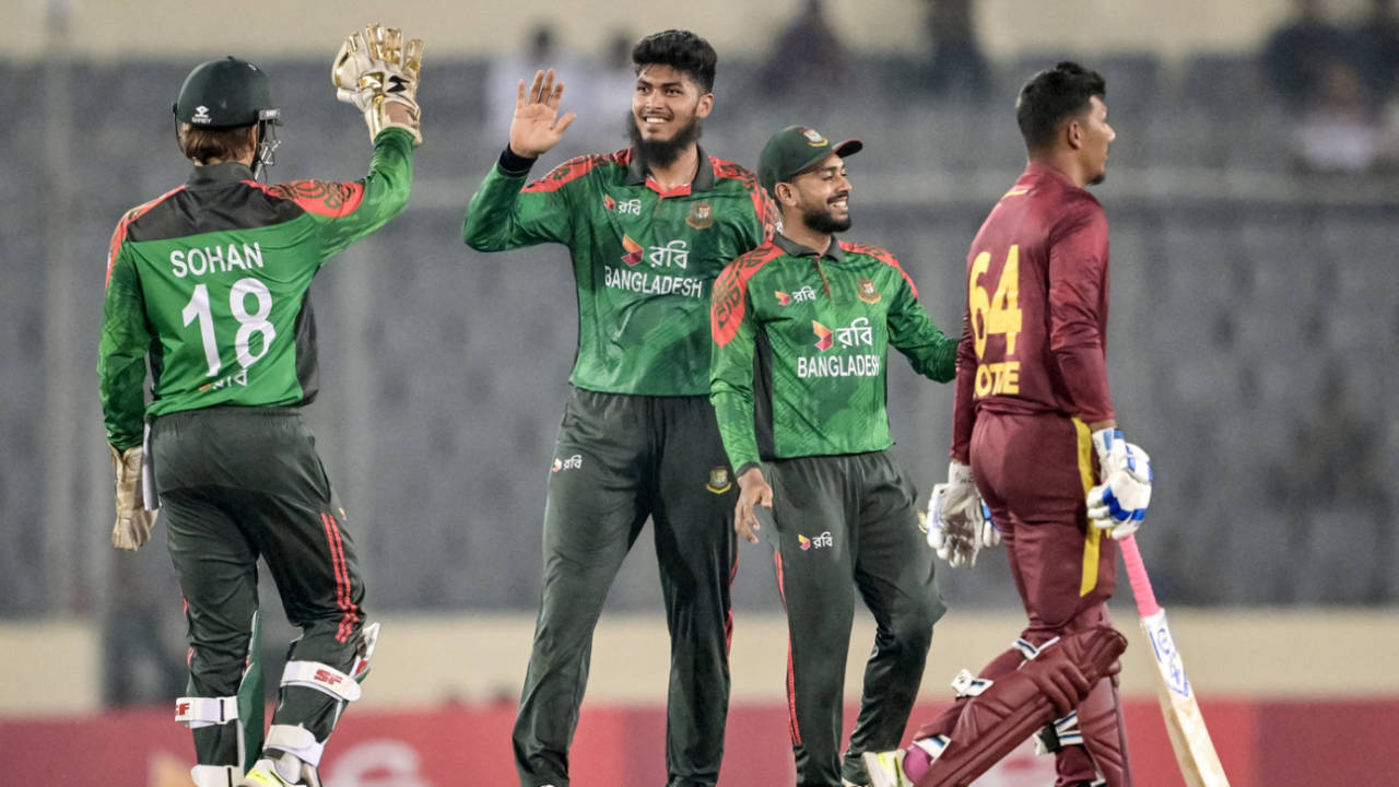 Rishad Hossain derailed the West Indies chase, Bangladesh vs West Indies, 3rd ODI, Dhaka, October 23, 2025
