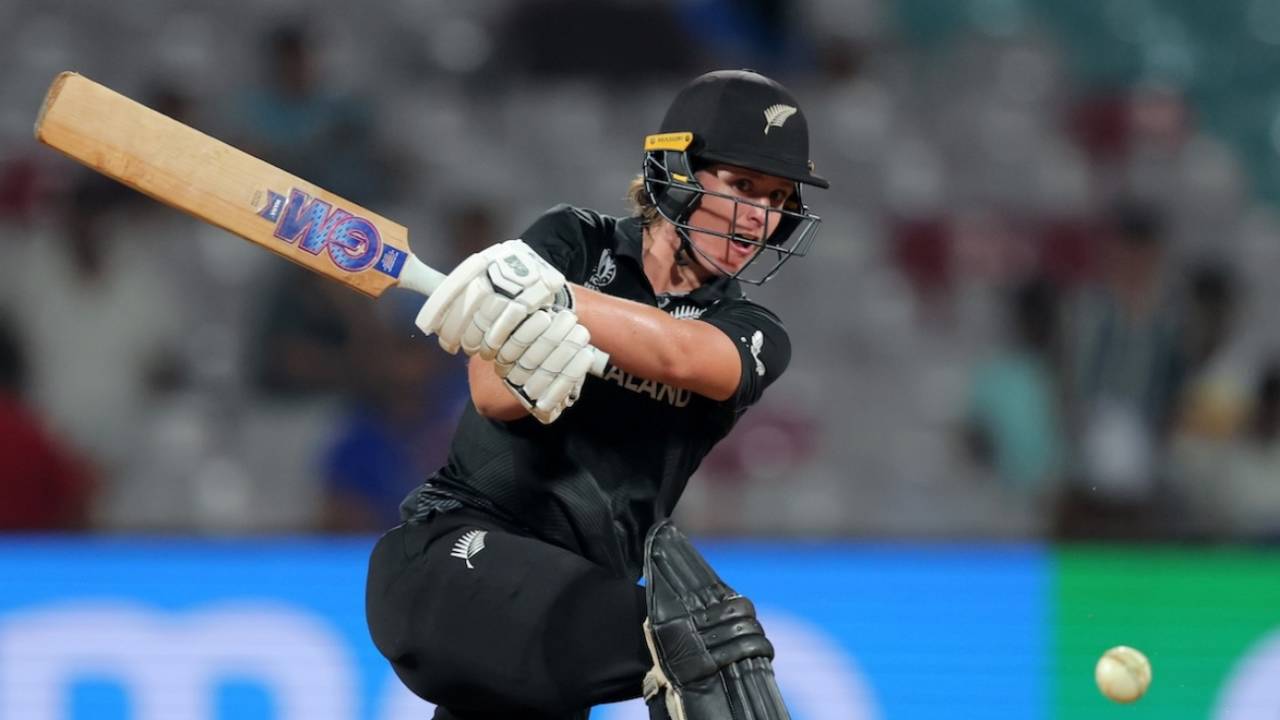 Brooke Halliday scored a fine half-century, India vs New Zealand, Women's ODI World Cup, Navi Mumbai, October 23, 2025