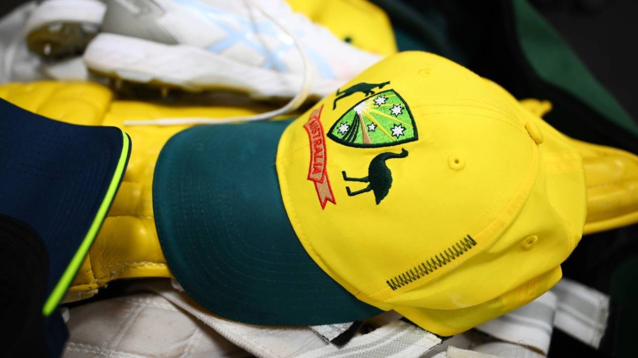 An Australia cap in the dressing room, Australia vs South Africa, Women's World Cup, Indore, October 25, 2025