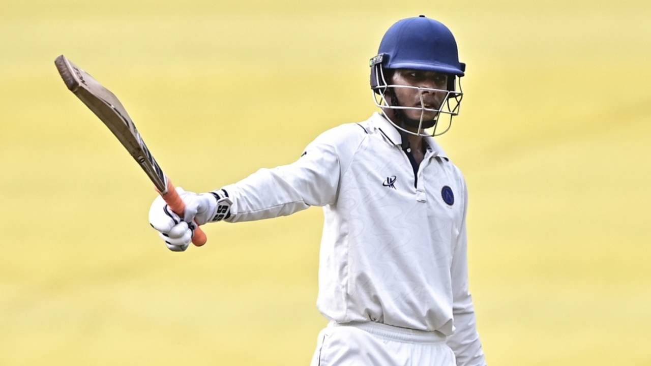 Shikhar Mohan hit a half-century for Jharkhand, Vidarbha vs Jharkhand, Ranji Trophy 2025-26, 1st day, Nagpur, October 25, 2025