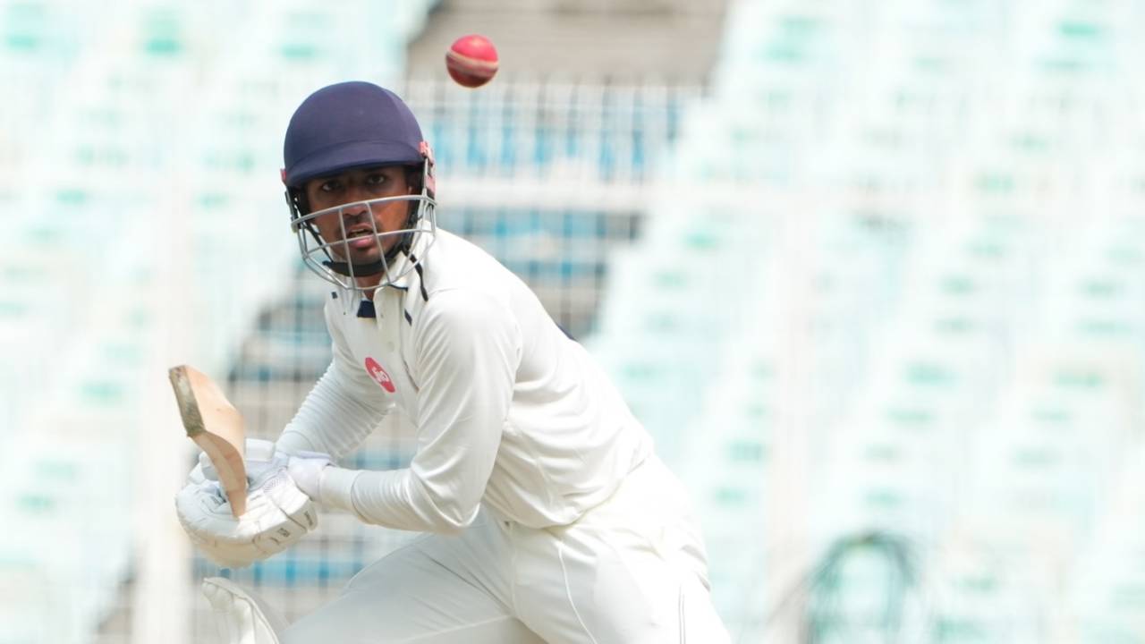 Siddharth Desai taps the ball away, Bengal vs Gujarat, Ranji Trophy 2025-26, Kolkata, October 25, 2025