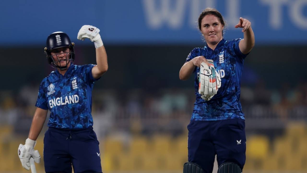Alice Capsey and Nat Sciver-Brunt added fifty for the fourth wicket, England vs South Africa, Women's World Cup semi-final, Guwahati, October 29, 2025