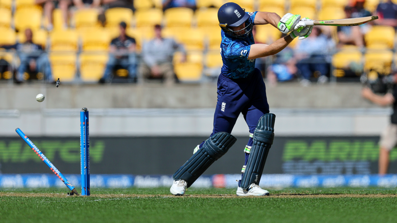 Jos Buttler lost his off stump, New Zealand vs England, 3rd ODI, Wellington, November 1, 2025