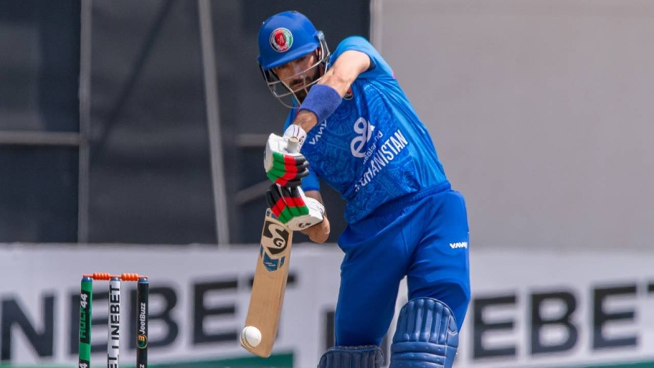 Ibrahim Zadran brought up his 13th T20I fifty in the 12th over, Zimbabwe vs Afghanistan, 3rd T20I, Harare, November 2, 2025