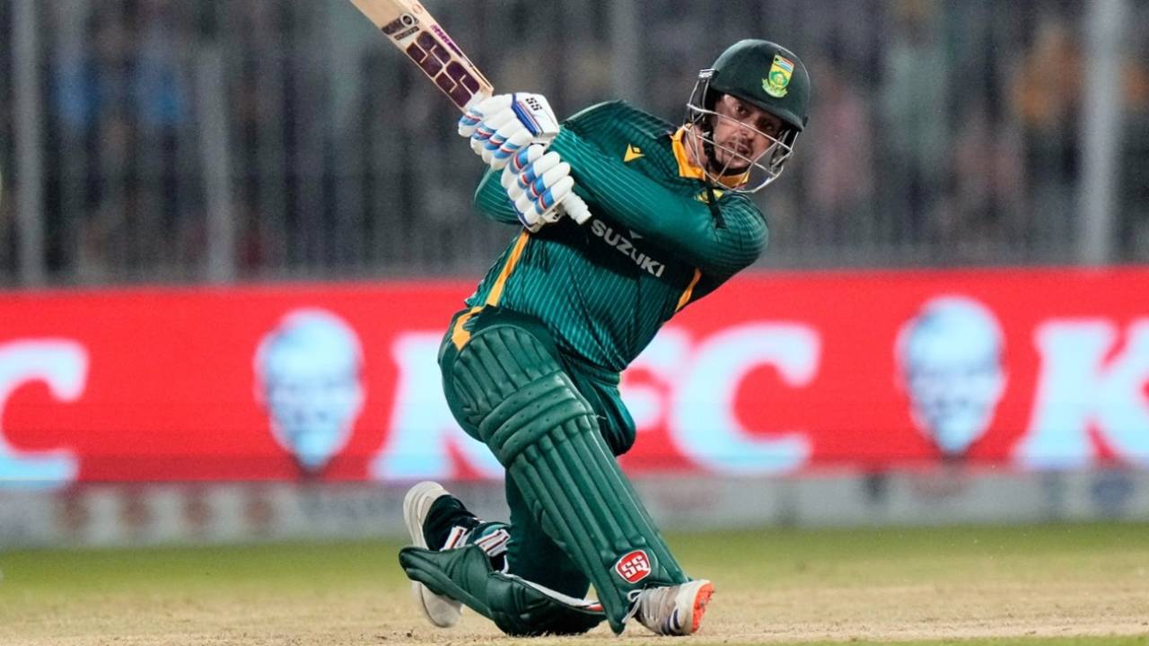 Quinton de Kock kept South Africa well ahead, Pakistan vs South Africa, 2nd ODI, Faisalabad, November 6, 2025
