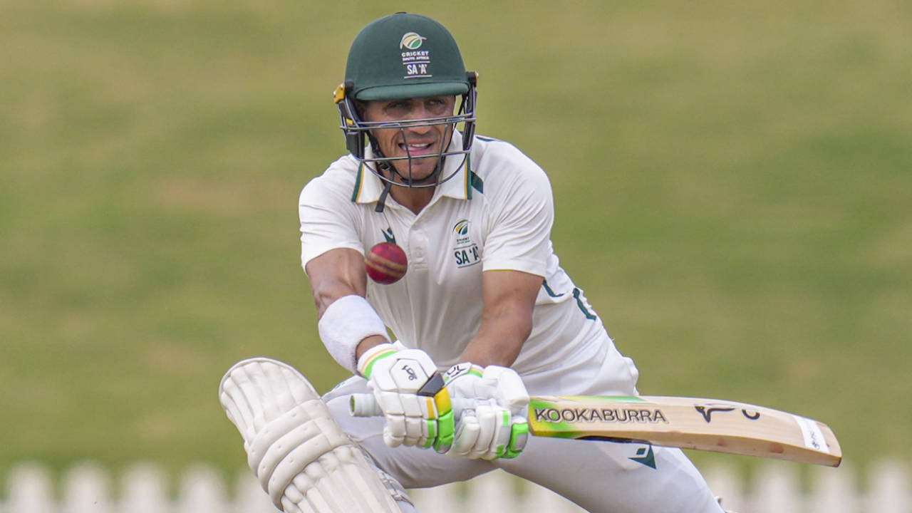 Marques Ackerman carried the second-half of South Africa's first innings on his shoulders, India A vs South Africa A, 2nd unofficial Test, 2nd day, Bengaluru, November 7, 2025