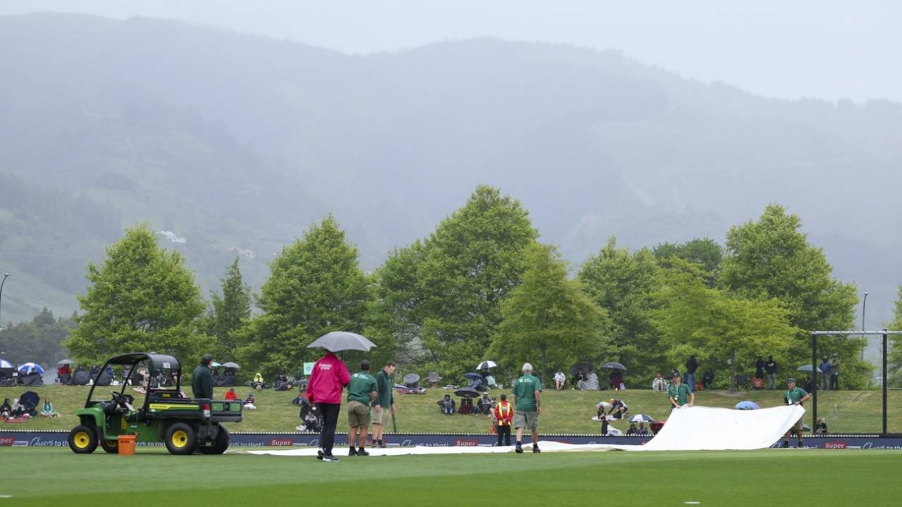 Rain stopped play in Nelson, New Zealand vs West Indies, 4th T20I, Nelson, November 10, 2025