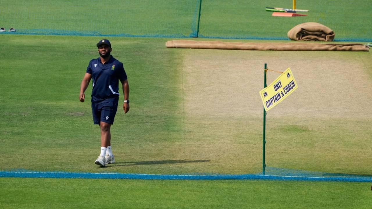 Temba Bavuma checked out the Eden Gardens pitch, Kolkata, November 11, 2025