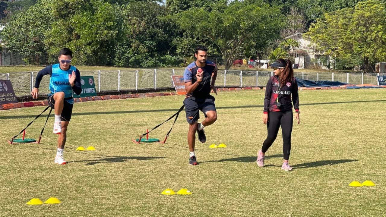 Nagaland's Ronit More at practice, December 17, 2023