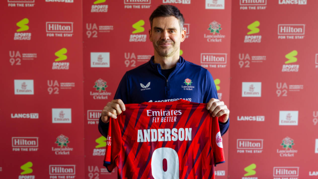 James Anderson has signed a one-year extension to his Lancashire contract, November 13, 2025