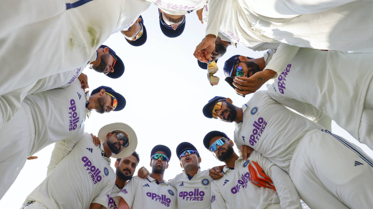 Shubman Gill addresses his mostly young huddle, India vs South Africa, 1st Test, Kolkata, 1st day, November 14, 2025