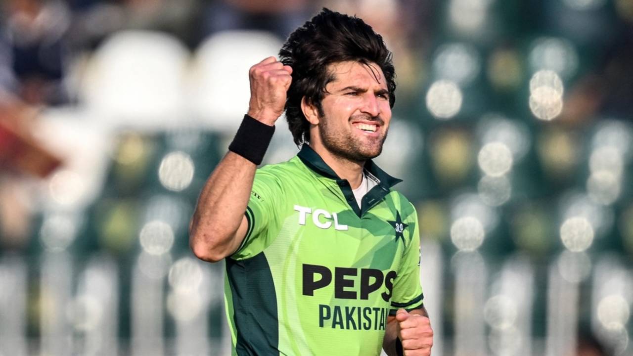 Mohammad Wasim celebrates a wicket, Pakistan vs Sri Lanka, 3rd ODI, Rawalpindi, November 16, 2025