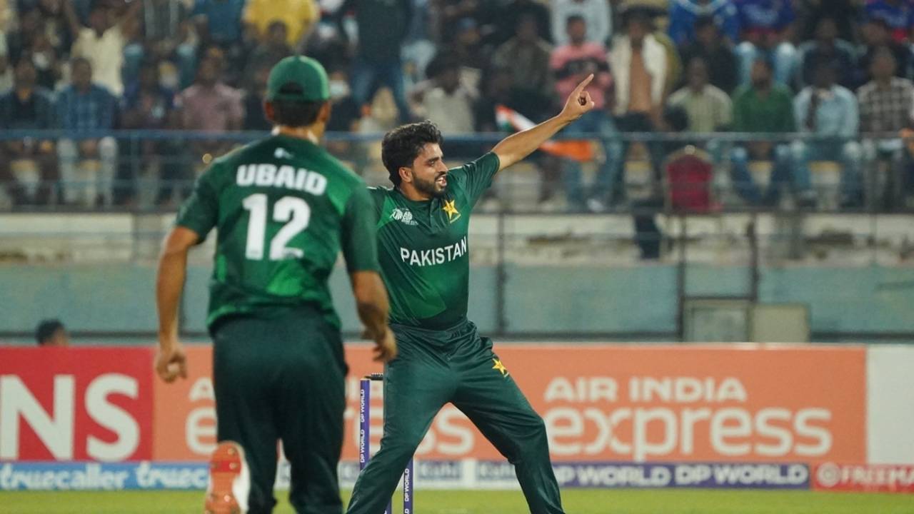 Shahid Aziz dismissed Priyansh Arya, India A vs Pakistan A, Rising Stars T20 Asia Cup, Doha, November 16, 2025