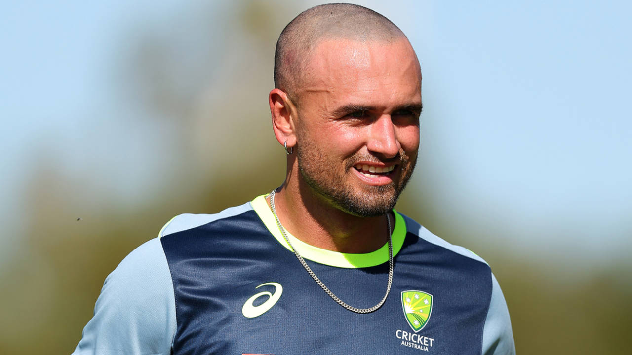 Jake Weatherald heads to the nets for the first time in Australia kit, Optus Stadium, November 17, 2025