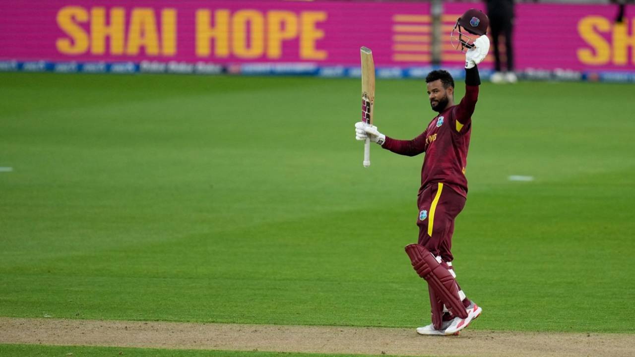 Shai Hope made 109 not out off 69 balls, New Zealand vs West Indies, 2nd ODI, Napier, November 19, 2025