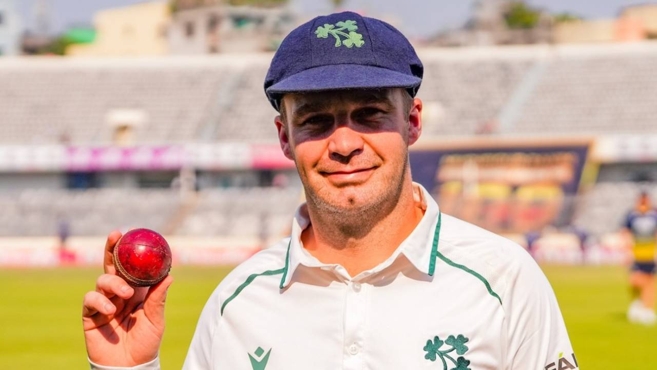 Andy McBrine picked up 6 for 109 in 33.1 overs, Bangladesh vs Ireland, 2nd Test, Mirpur, Day 2, November 20, 2025