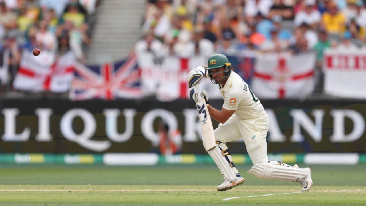 Jake Weatherald played a key hand in Australia's run-chase, Australia vs England, 1st Test, The Ashes, Perth Stadium, November 22, 2025