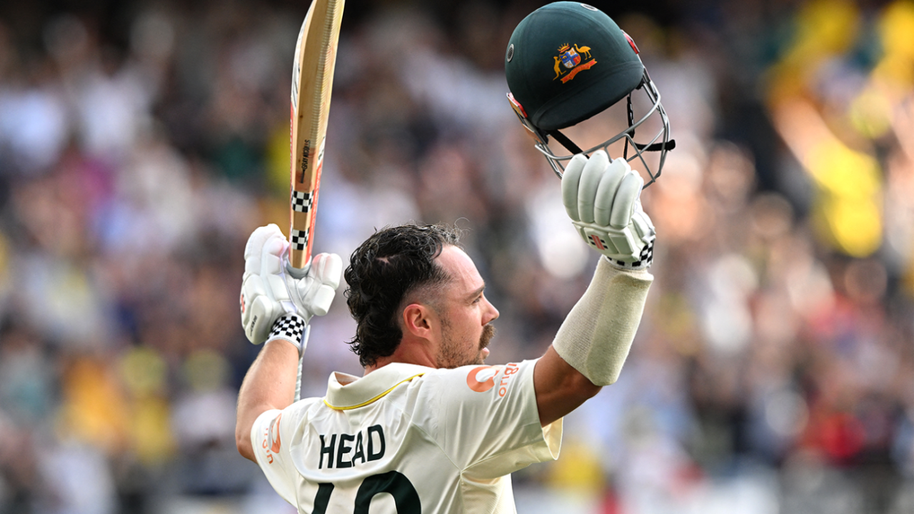 Travis Head celebrates his incredible century, Australia vs England, 1st Test, The Ashes, Perth Stadium, November 22, 2025