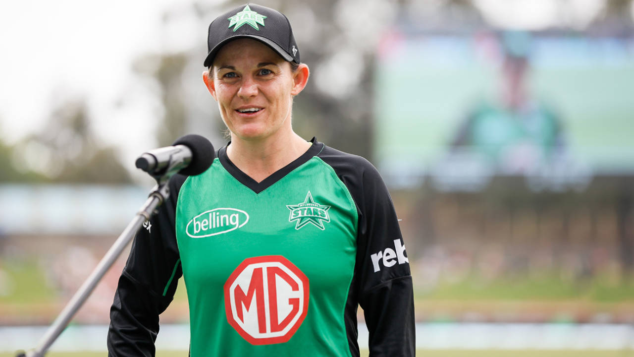 Erin Osborne speaks to the media, Sydney Sixers vs Melbourne Stars, North Sydney Oval, November 22, 2020