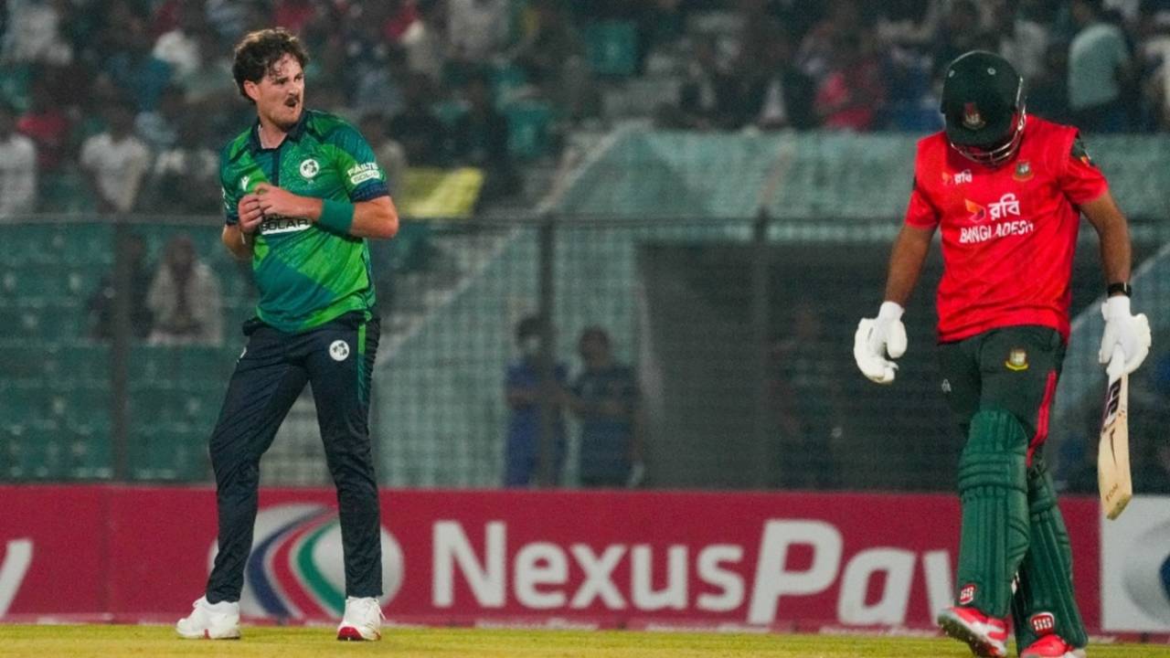 Matthew Humphreys struck in the first over, Bangladesh vs Ireland, 1st T20I, Chattogram, November 27, 2025