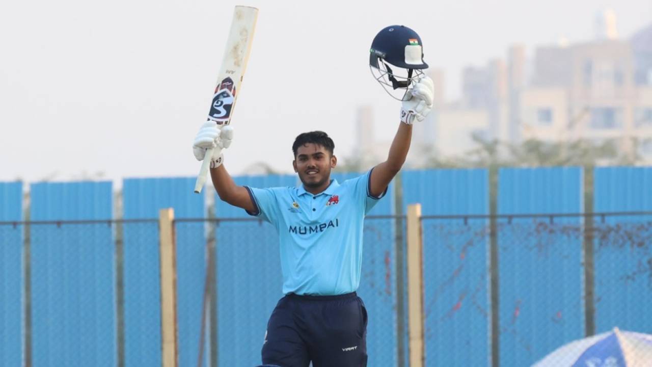Ayush Mhatre's unbeaten 53-ball 110 took Mumbai to a seven-wicket win against Vidarbha, Mumbai vs Vidarbha, Syed Mushtaq Ali Trophy 2025-26, Lucknow, November 28, 2025