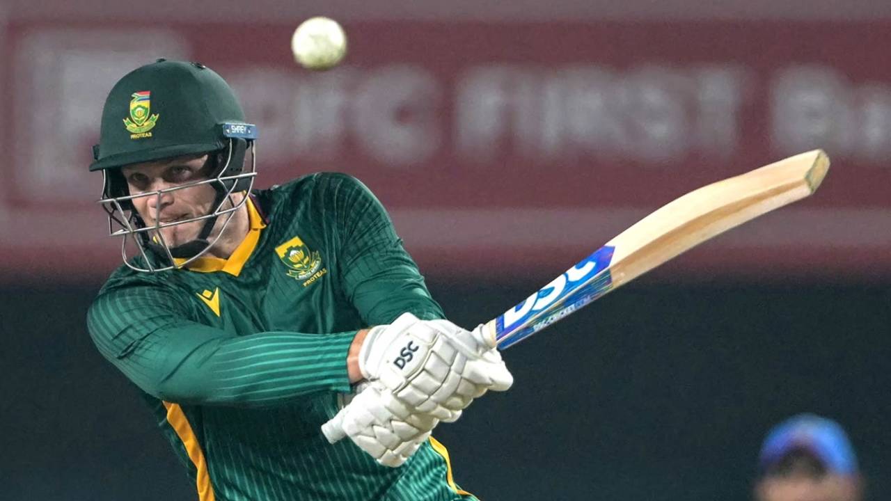 Corbin Bosch hit his way to a maiden fifty, India vs South Africa, 1st ODI, Ranchi, November 30, 2025