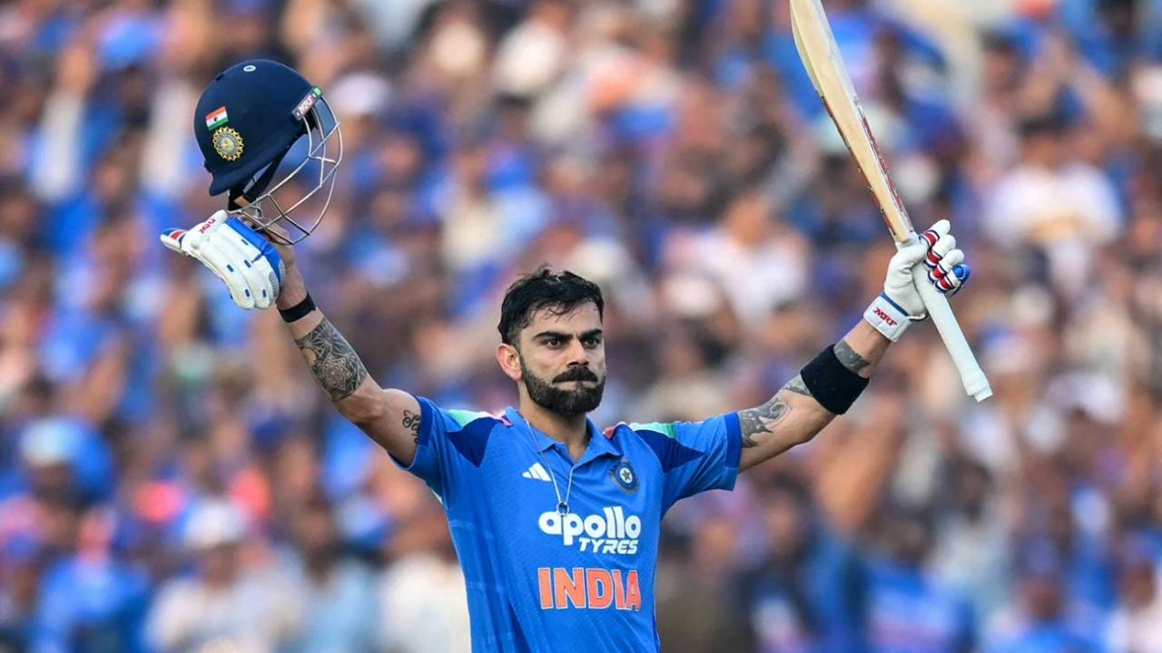 Virat Kohli celebrates his 53rd ODI century, India vs South Africa, 2nd ODI, Raipur, December 3, 2025