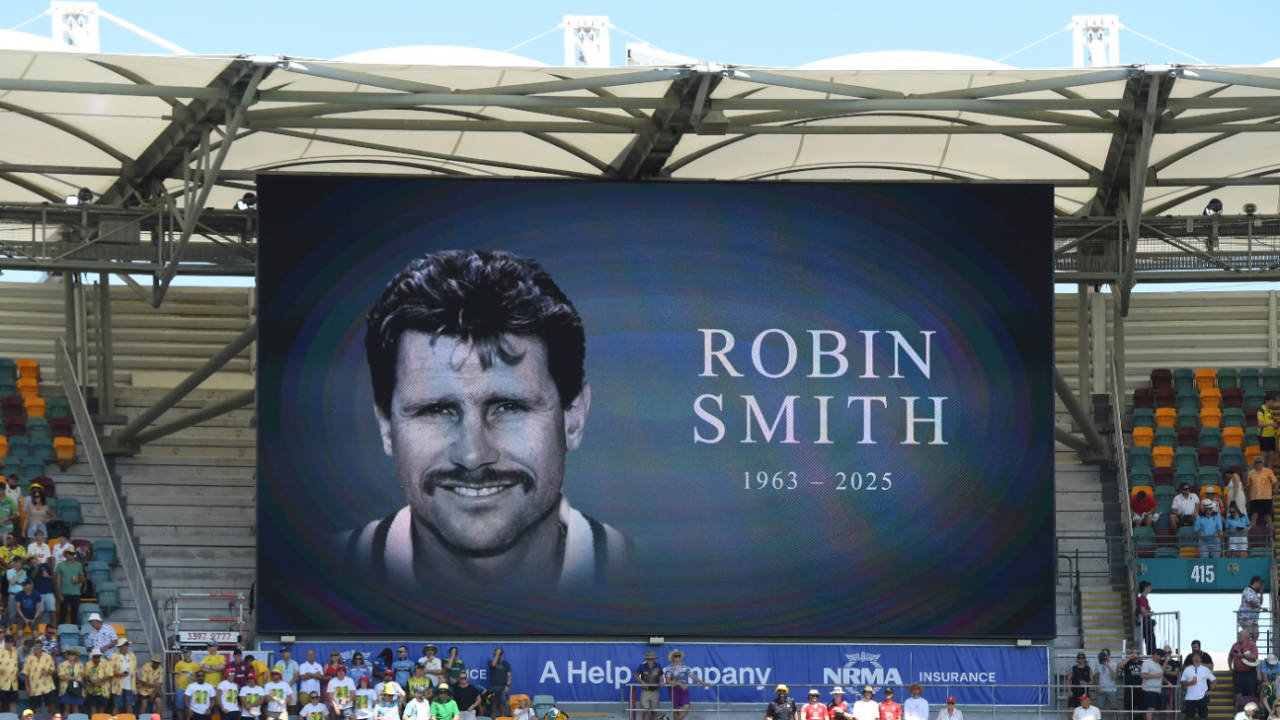Tributes were paid to the late Robin Smith before the start of the Gabba Test, Australia vs England, 2nd Test, Brisbane, December 4, 2025