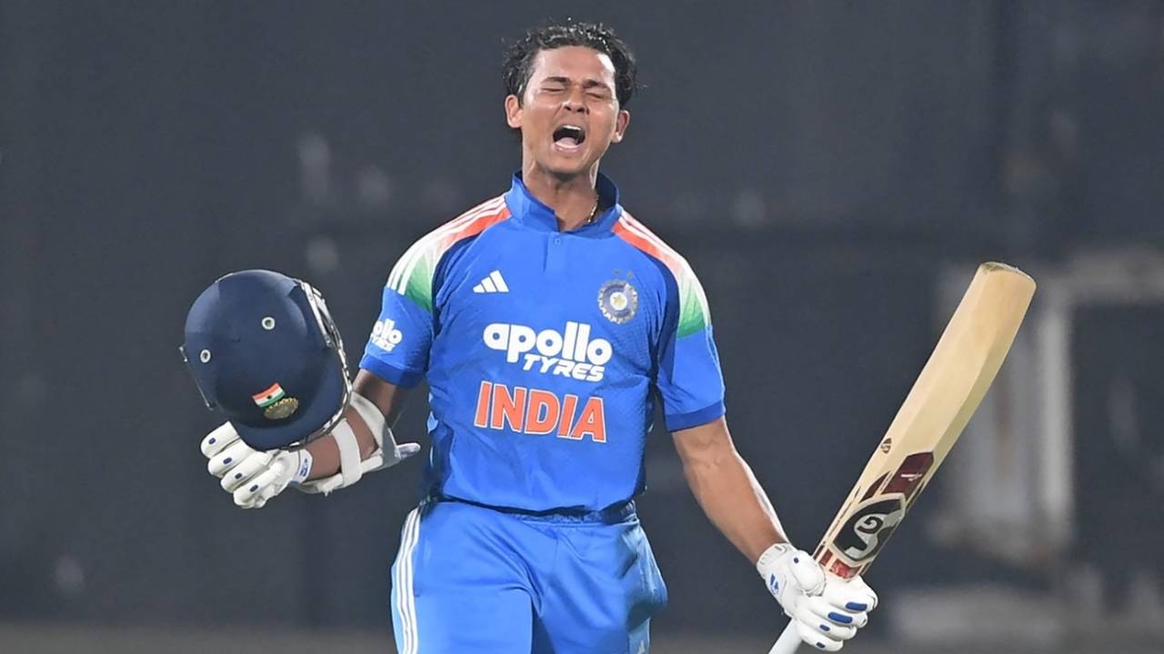 Yashasvi Jaiswal became the sixth Indian batter to score a century in all three formats, India vs South Africa, 3rd ODI, Visakhapatnam, December 6, 2025