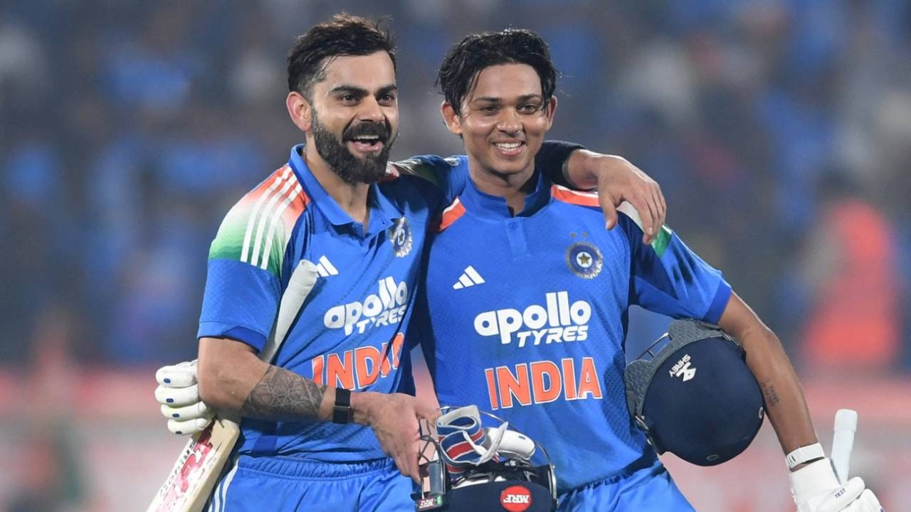 Virat Kohli and Yashasvi Jaiswal finished the chase with an unconquered 116-run stand, India vs South Africa, 3rd ODI, Visakhapatnam, December 6, 2025