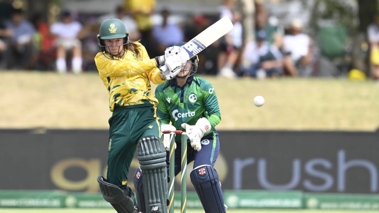 Faye Tunnicliffe scored a fifty at the top of the order, South Africa vs Ireland, 2nd T20I, Paarl, December 7, 2025
