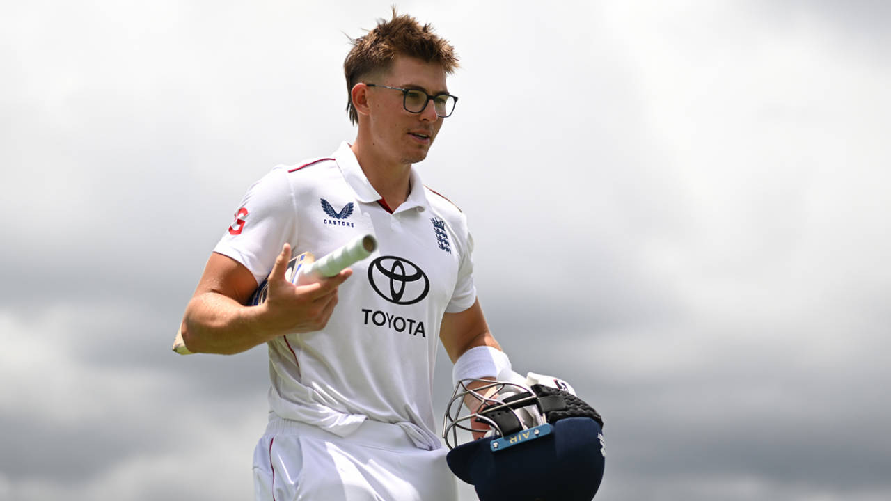 Asa Tribe made an unbeaten 129, Australia A vs England Lions, Allan Border Field, December 8, 2025