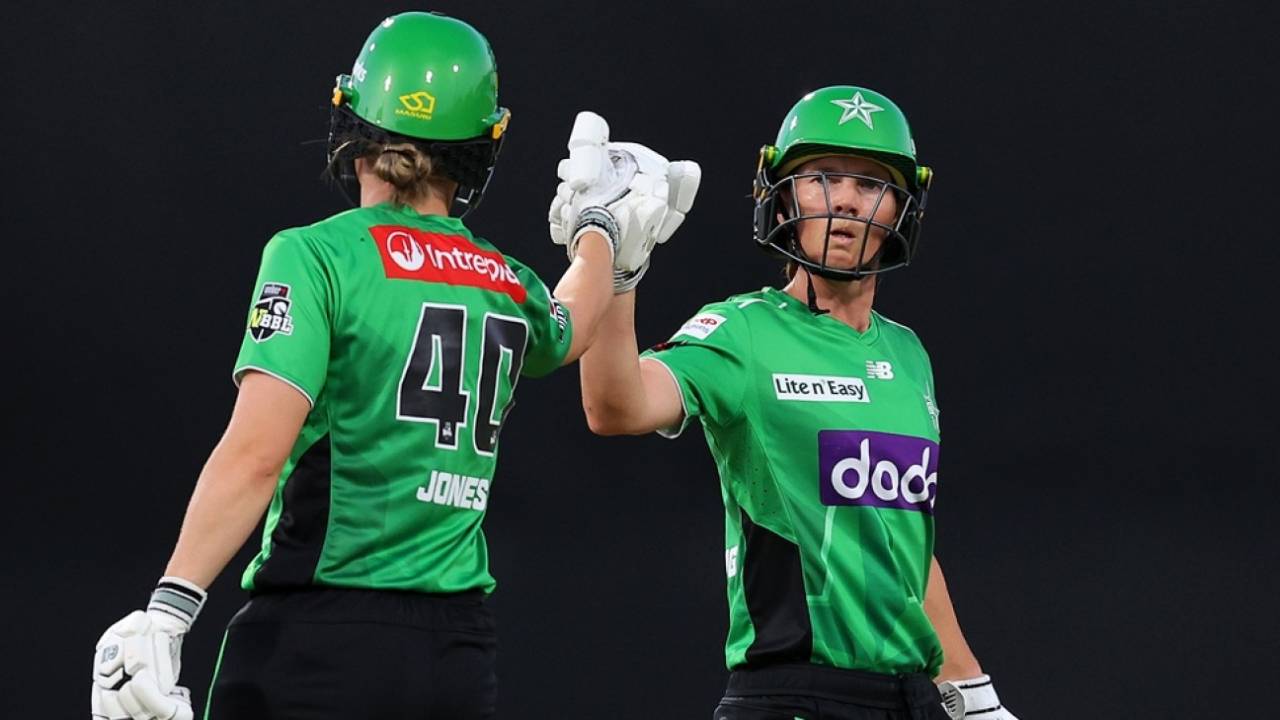 Amy Jones and Meg Lanning put up a strong stand, Perth Scorchers vs Melbourne Stars, WBBL, Knockout, Perth, December 9, 2025