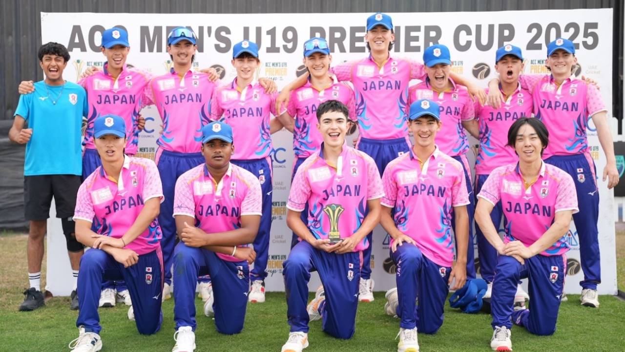 The Japan squad at the ACC Under-19 Premier Cup, Ajman, December 1, 2025