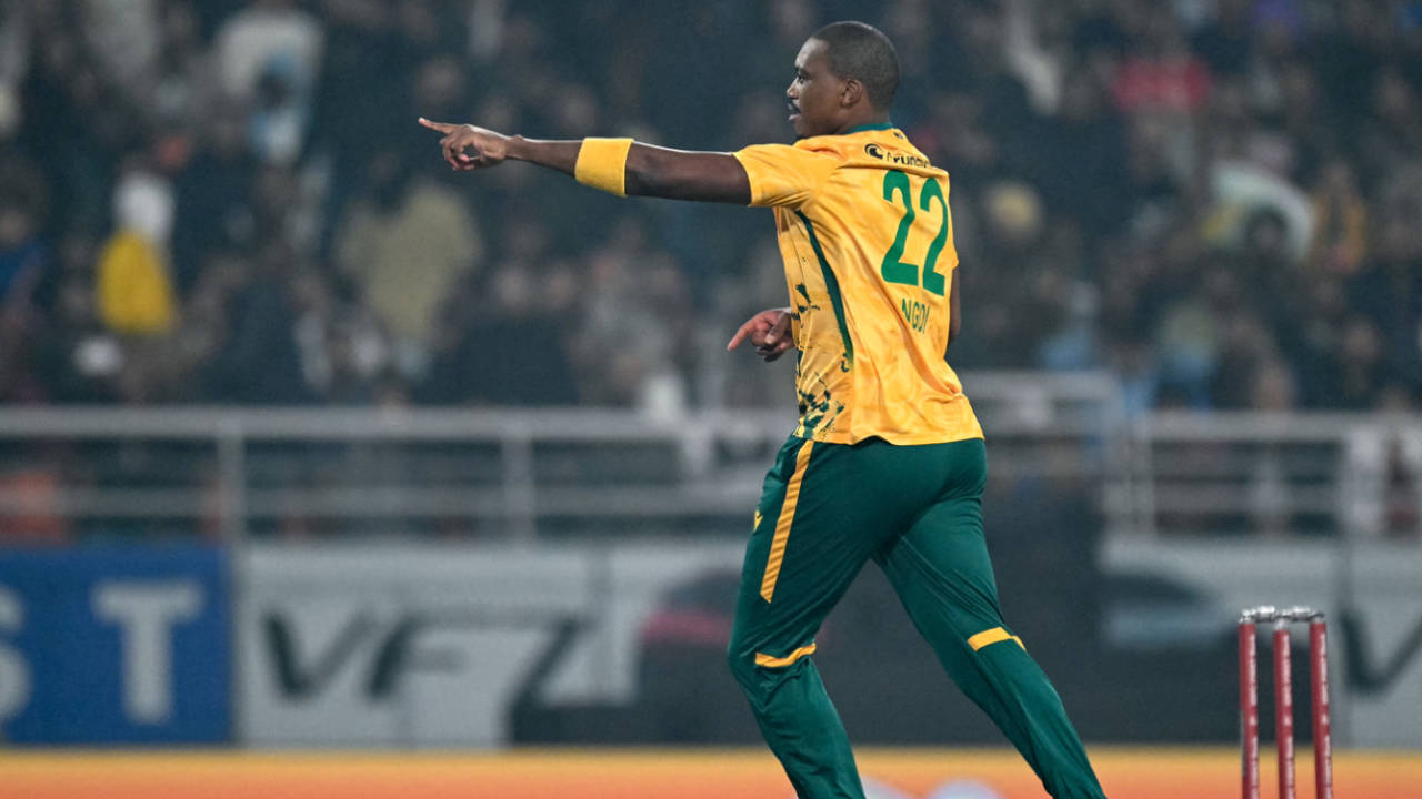 Lungi Ngidi landed the first blow for South Africa, India vs South Africa, 2nd T20I, New Chandigarh, December 11, 2025