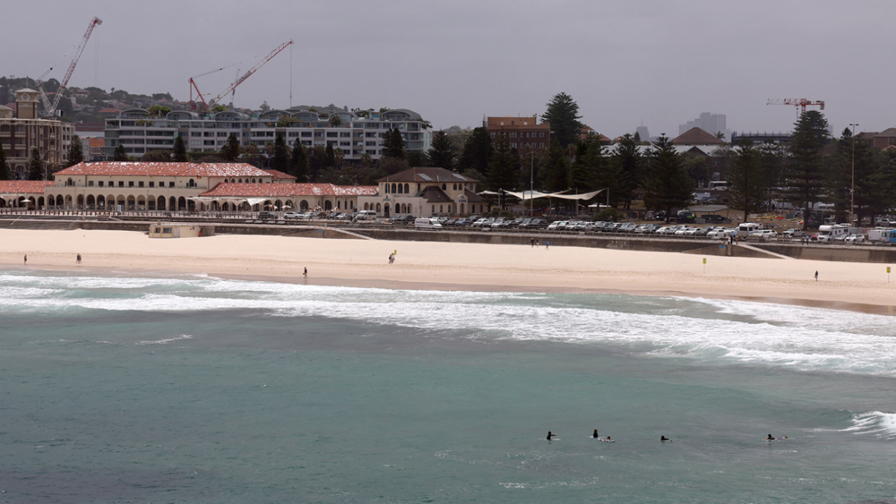 A view across Bondi Beach, Sydney, December 15, 2025