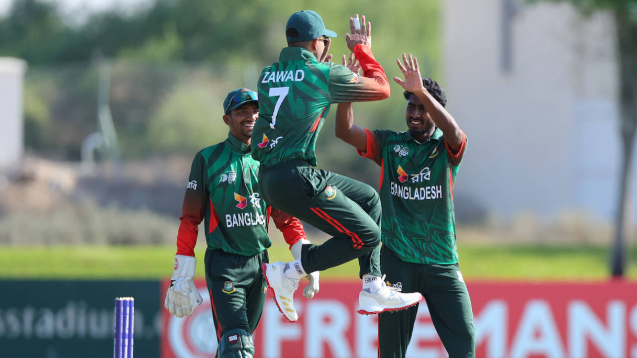 Md Sobuj took a match-winning three-for, Bangladesh vs Nepal, Under-19 Asia Cup, Dubai, December 15, 2025