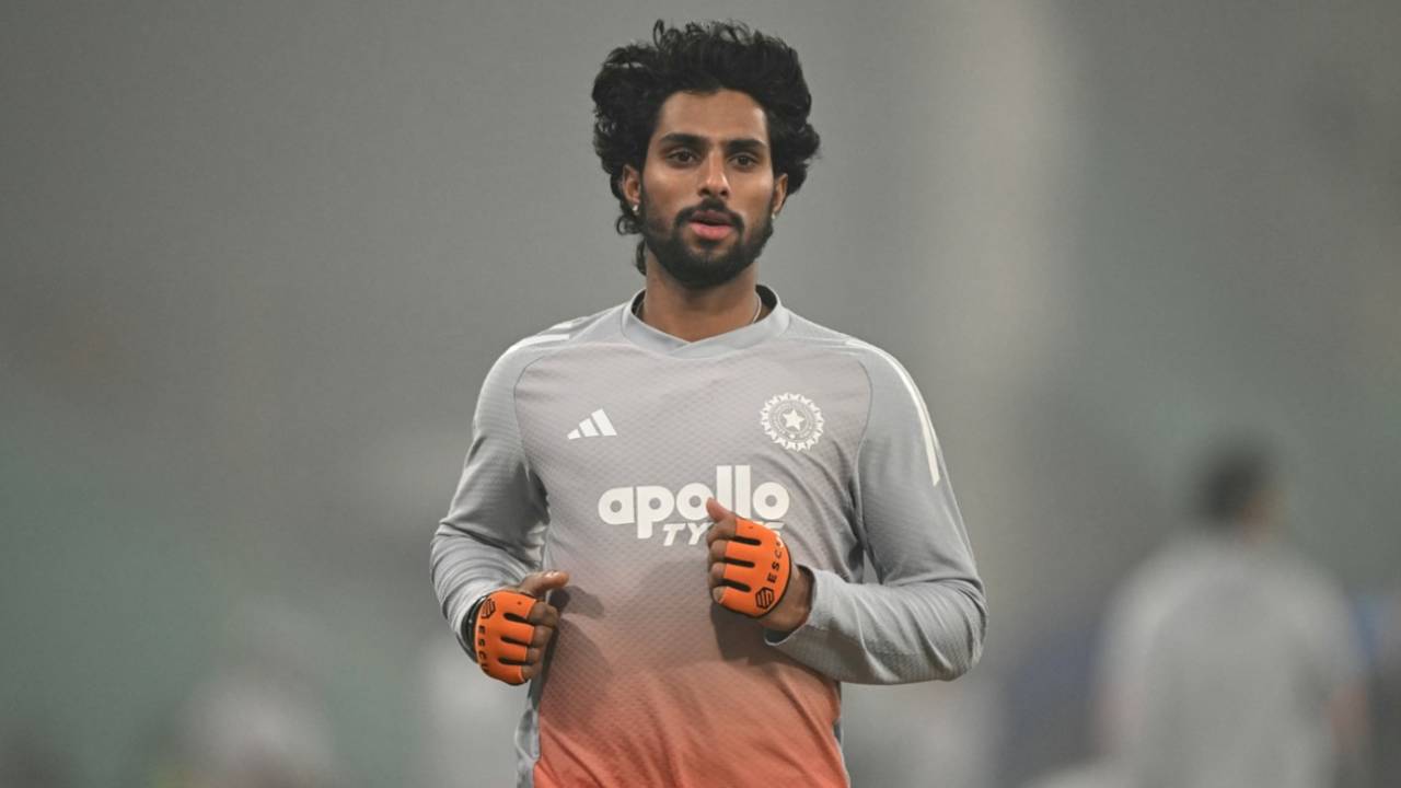 Tilak Varma warms up for the Lucknow T20I, India vs South Africa, 4th T20I, Lucknow, December 17, 2025