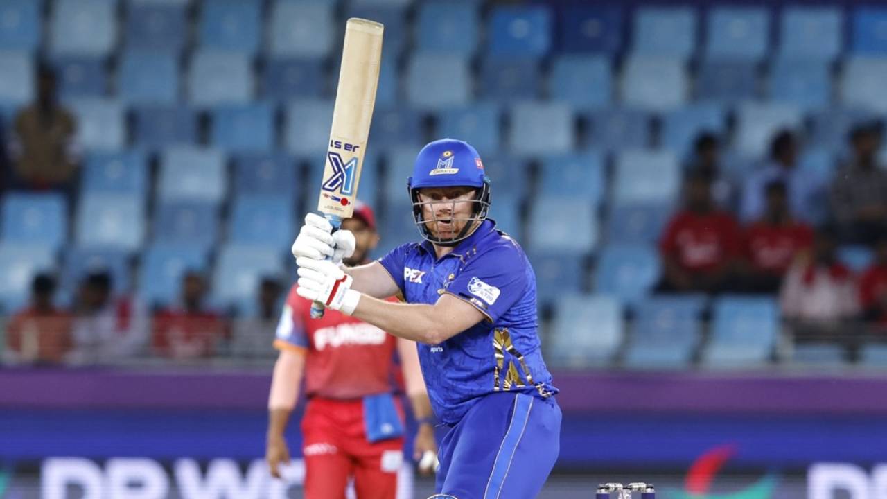 Jonny Bairstow scored a rapid fifty, Dubai Capitals vs MI Emirates, ILT20, Dubai, December 17, 2025