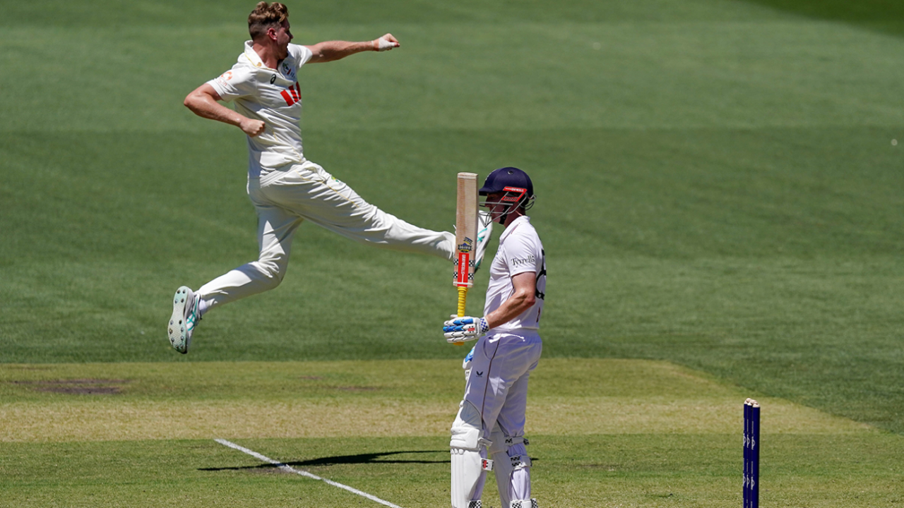 Cameron Green jumps for joy, Australia vs England, 3rd Test, Adelaide, December 18, 2025