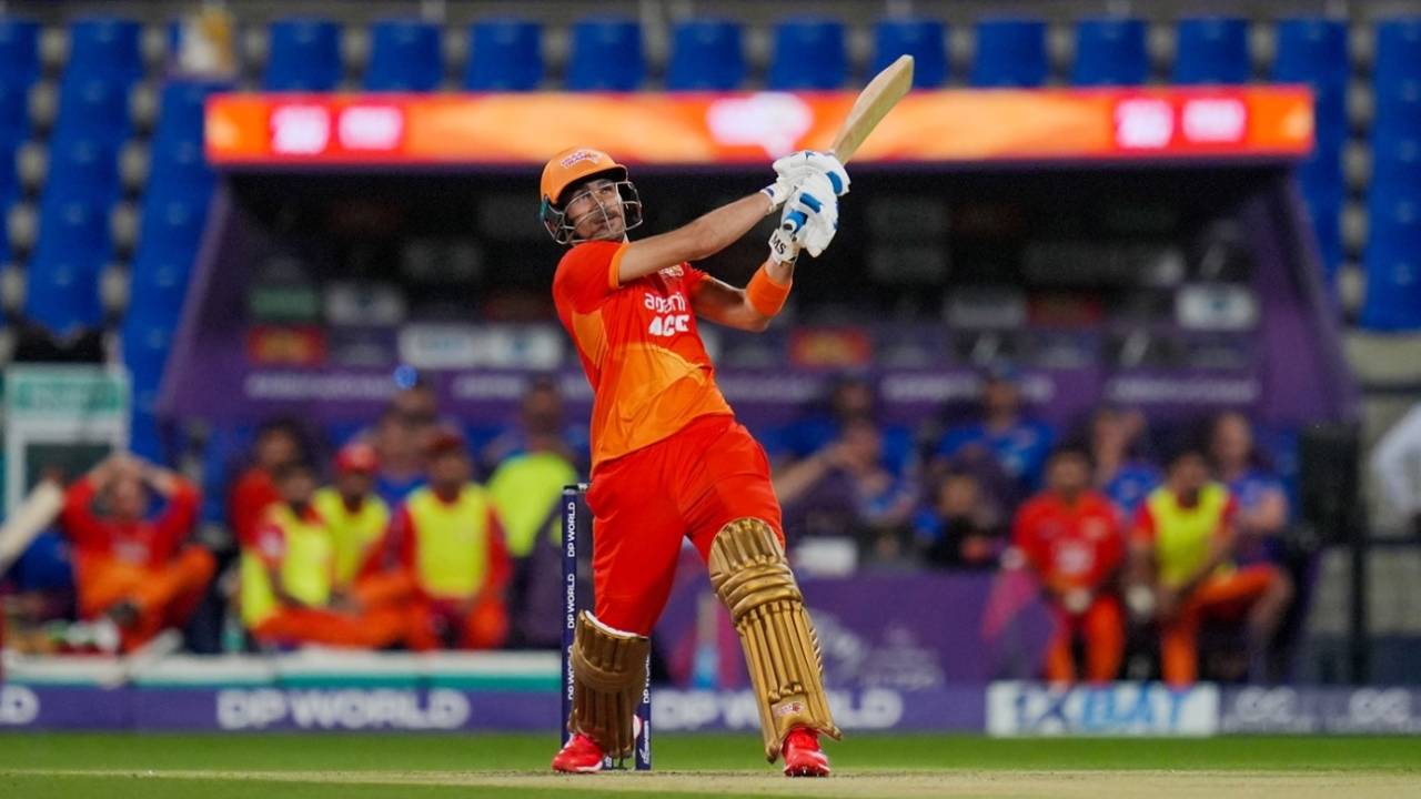 Rahmanullah Gurbaz goes big, Abu Dhabi Knight Riders vs Gulf Giants, Abu Dhabi, ILT20, December 18, 2025