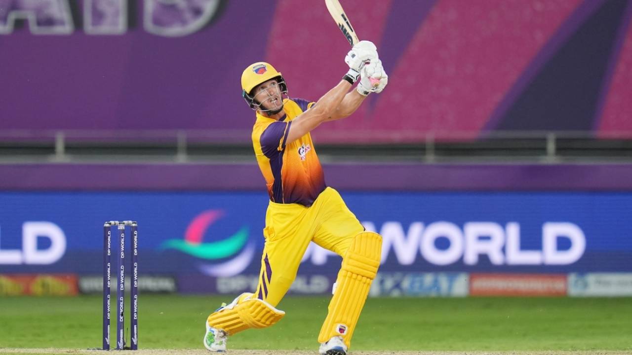 Dwaine Pretorius has performed with the bat consistently for Sharjah Warriorz this season, Gulf Giants vs Sharjah Warriorz, ILT20, Sharjah, December 15, 2025