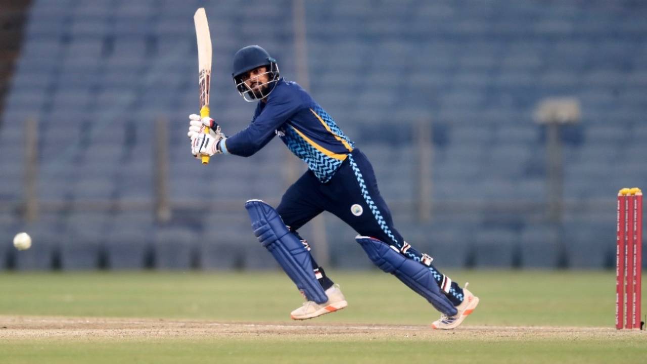 Parth Vats flicks one away, Hyderabad vs Haryana, Pune, Super League, Syed Mushtaq Ali Trophy, December 16, 2025