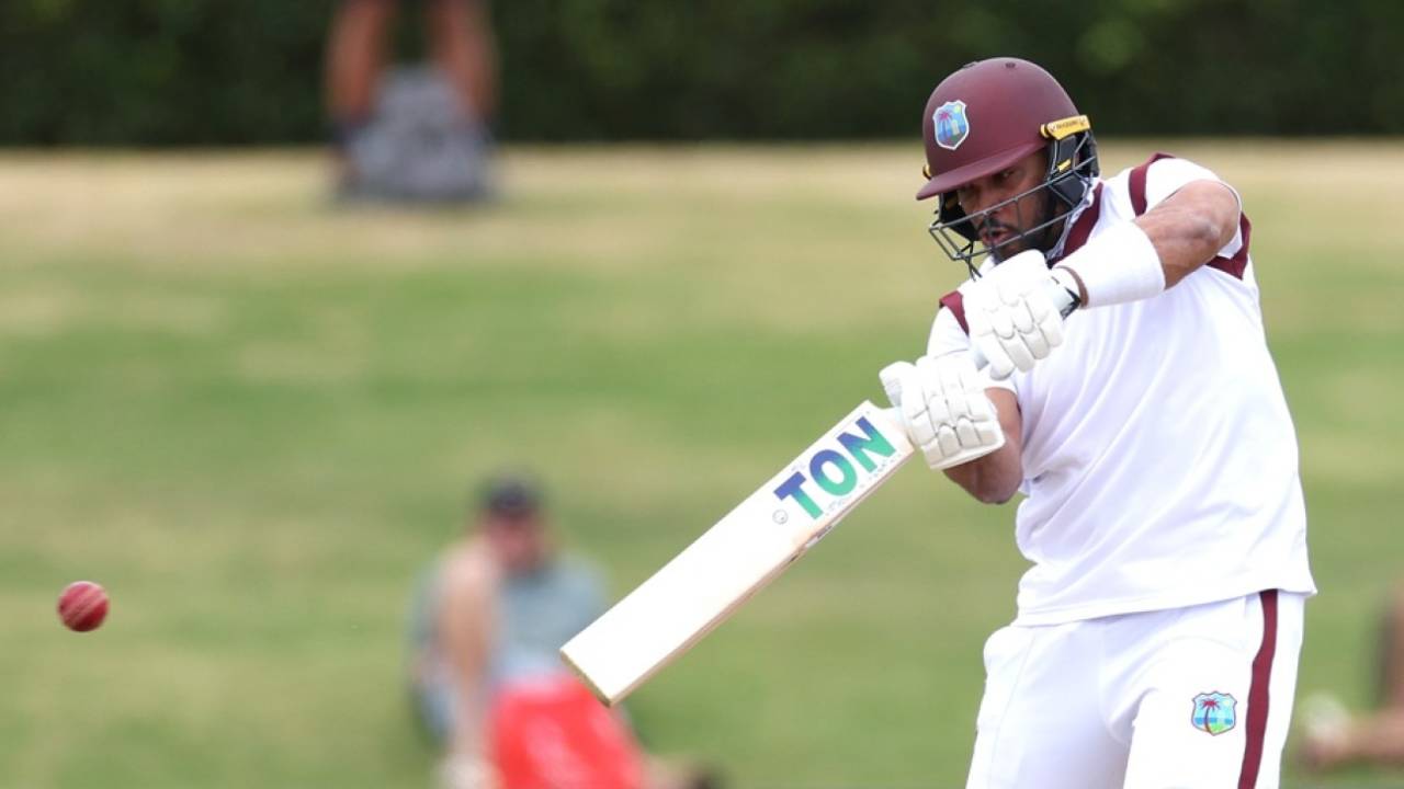 Brandon King played his shots to combat a wearing pitch, New Zealand vs West Indies, 3rd Test, Mount Maunganui, 5th day, December 22, 2025